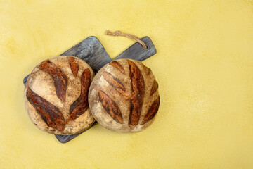 Artisanal wheat bread with sourdough.