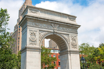 Fototapeta na wymiar Washington Square Arch Washington Square Park Manhattan New York City