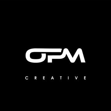 OPM Letter Initial Logo Design Template Vector Illustration