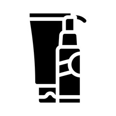 epsom bath salt glyph icon vector illustration