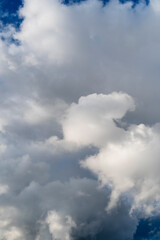 Fototapeta na wymiar Ominous storm clouds close up