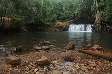 Waterfalls deep in the forest