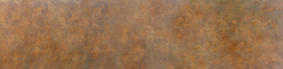 Panorama Texture of the wall with a rust pattern.