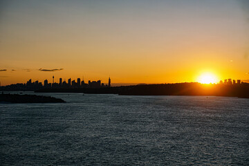 Fototapeta na wymiar Scenic Sunset over Sydney's skyline