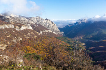 Landscape of Balkan Mountains and Vratsata pass, Bulgaria
