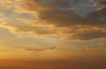 Sky and clouds after sunset,twilight sky background.