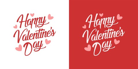 Happy Valentine's Day Greeting Card vector illustration
