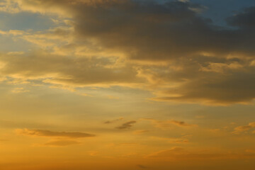 Fototapeta na wymiar Sky and clouds after sunset,twilight sky background.