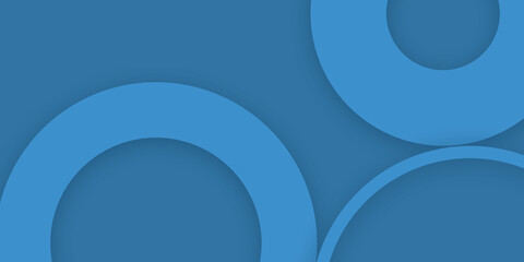 3D Blue Circle Abstract Background 