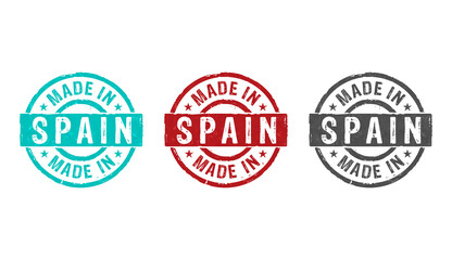 Made in Spain stamp and stamping