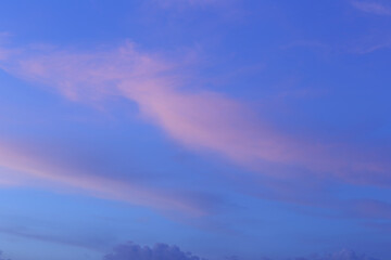 Fototapeta premium Sky and clouds after sunset,twilight sky background.