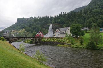 Norwegen - Norheimsund - Steinsdalsfossen Wasserfall