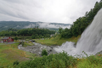 Norwegen - Norheimsund - Steinsdalsfossen Wasserfall