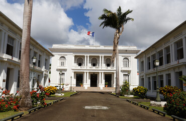 Prefecture of Martinique in Fort-de-France, Martinique, Caribbean.