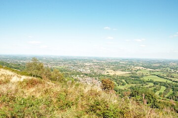 On top of the Malvern hills of England