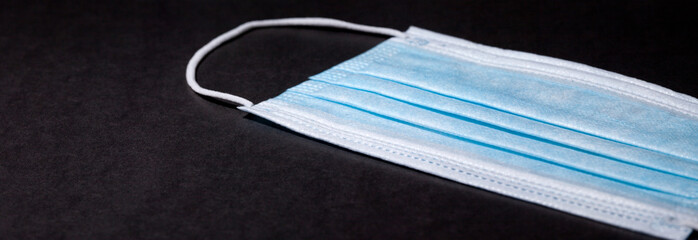 Medical disposable mask for protection. Surgical mask.