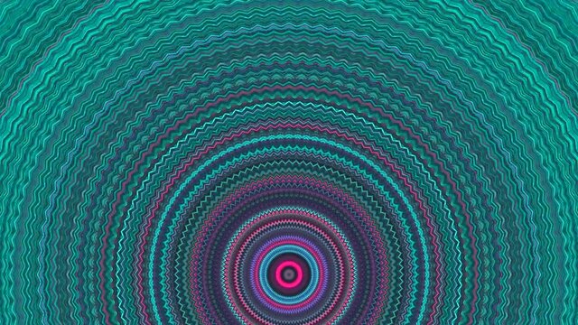 Abstract background. Kaleidoscopic. Mandala kaleidoscope sequence. Blue and pink lights, fast changing shapes. Pattern made with particle system.