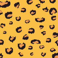 animal print leopard spots background vector design