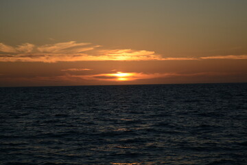 sunset over the sea