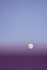 full moon and clouds