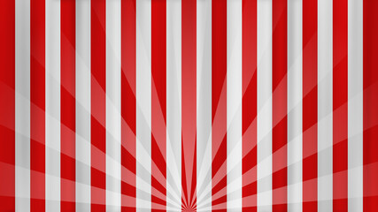 集中線 紅白幕 脚光 祝いの背景素材