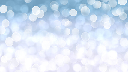 光ぼけと水色と白色の抽象的な背景イメージ素材