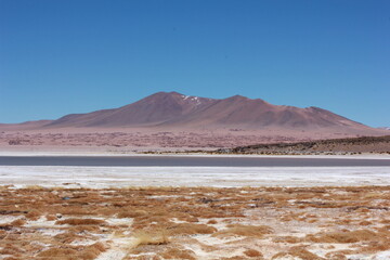 lake and mountains