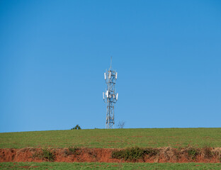 cell phone tower on skyline