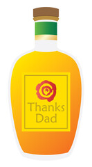 父の日のウイスキーのイラスト