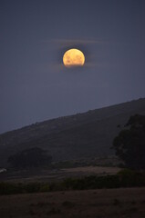 Full moon over South Africa. 