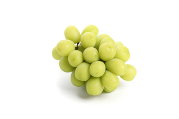 Green grape isolated in white background