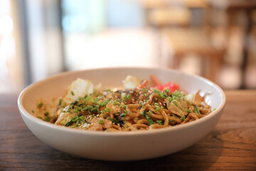 fried noodles japanese style Yakisoba Japanese food