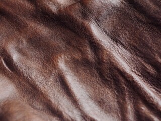 구겨진 갈색 소가죽 배경 이미지  

