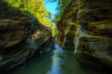 Streams in the rocks, beautiful views, Nan, Thailand