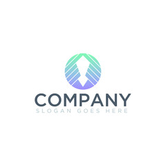 Abstract shape logo for company name