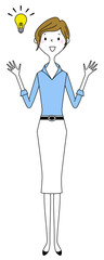 ひらめいたビジネスウーマン