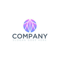 Abstract shape logo for company name