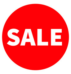 red sale button