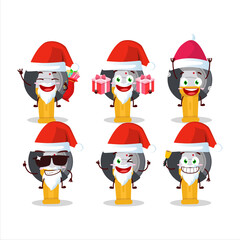 Santa Claus emoticons with grinder cartoon character
