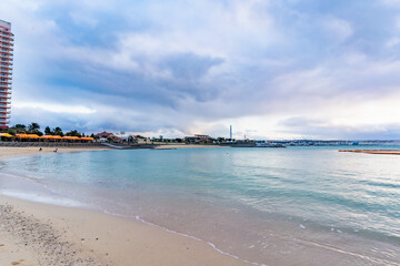 アメリカンビレッジの砂浜