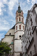 Fototapeta na wymiar Church of St. Vitus in the Gothic style in Cesky Krumlov