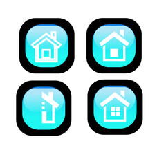 Home symbol, home icon vector.