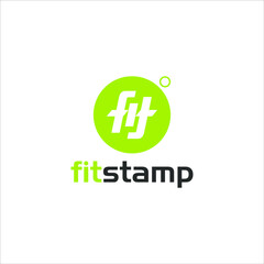 Ambigram logo from FIT word nature and healthy business company brand template idea