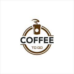 drive thru bar logo design coffee to go concept vector food and drink idea