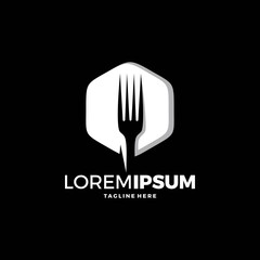 Logo restaurant with cutlery, A spoon and fork vector illustration
