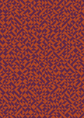 Abstract Geometric Pattern generative computational art illustration