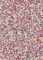 Abstract Geometric Pattern generative computational art illustration