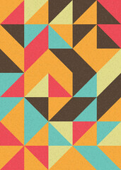 Abstract Geometric Pattern generative computational art illustration