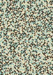 Abstract Geometric Pattern generative computational art illustration