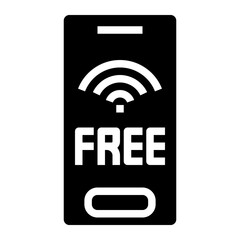 Free wifi icon for web element , webpage, application, card, printing, social media, posts etc.